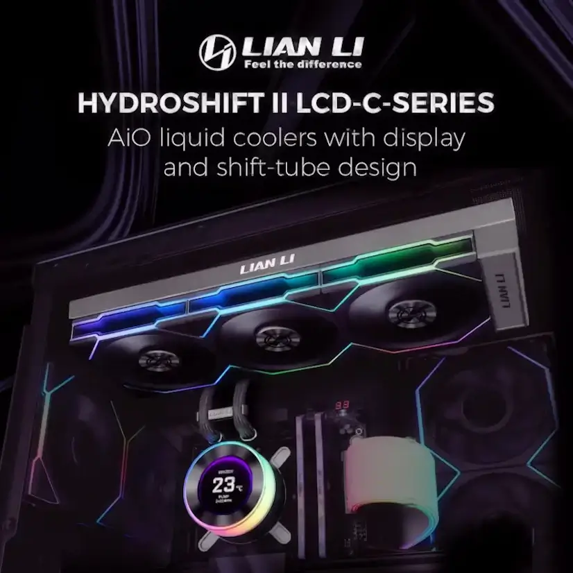 Montaje Refrigeración Líquida LIAN LI Hydroshift II LCD Gaming PC Sanchinarro